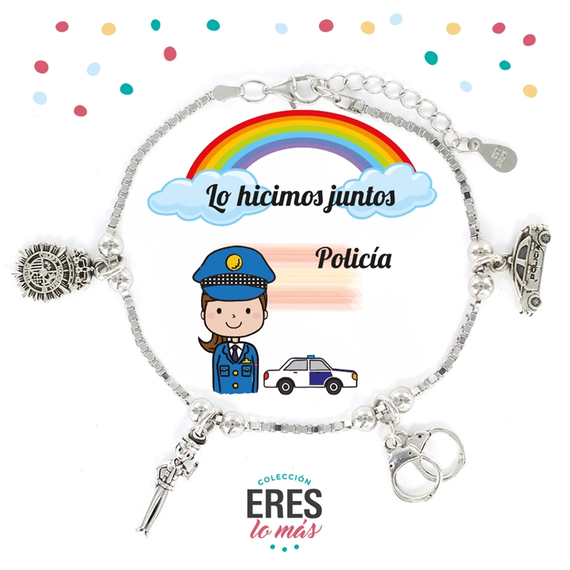 Pulsera plata “eres lo más” Policía Nacional – Joyería Lopera